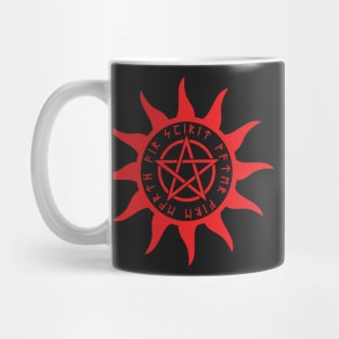 Red Sun Pentacle Mug